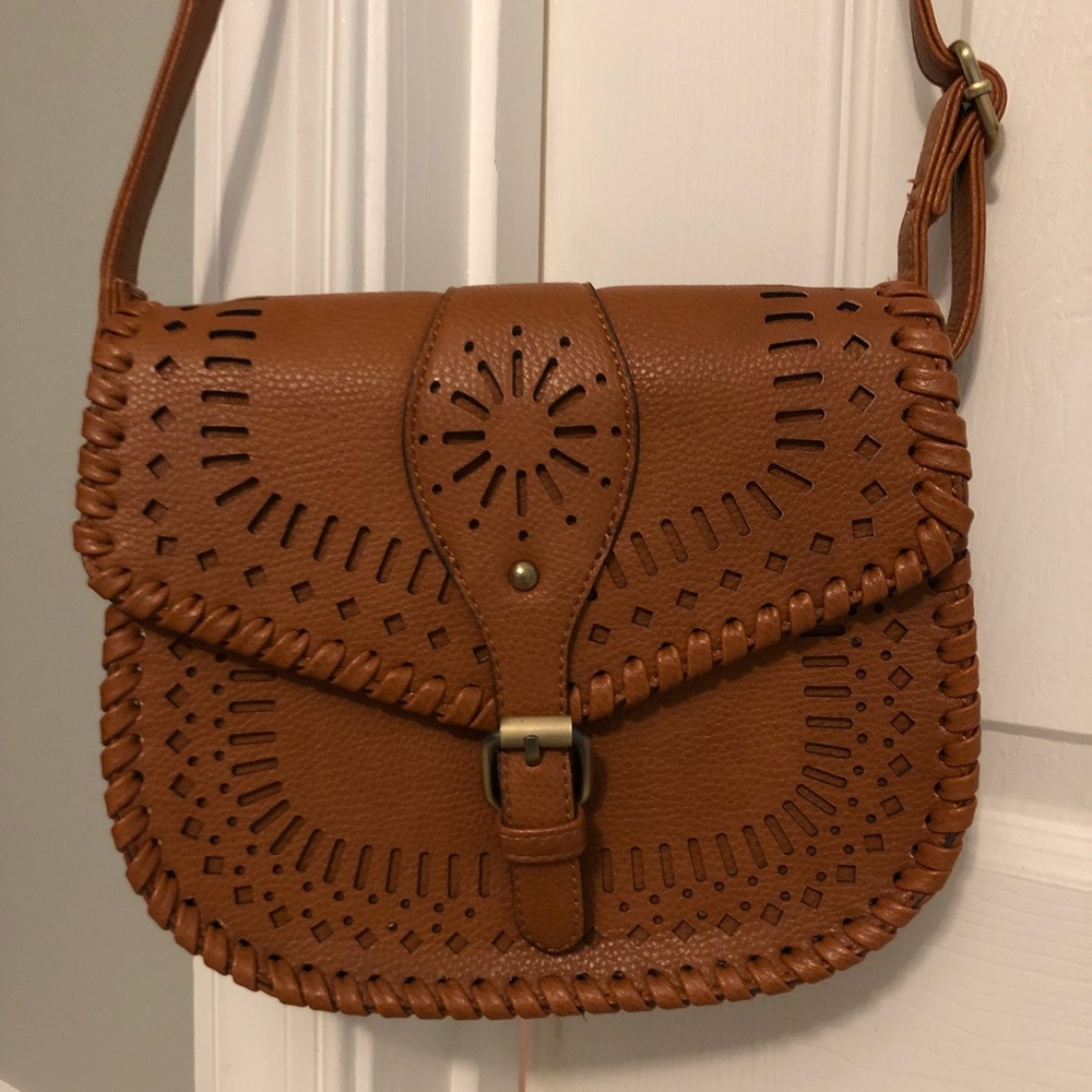 Brown cross body